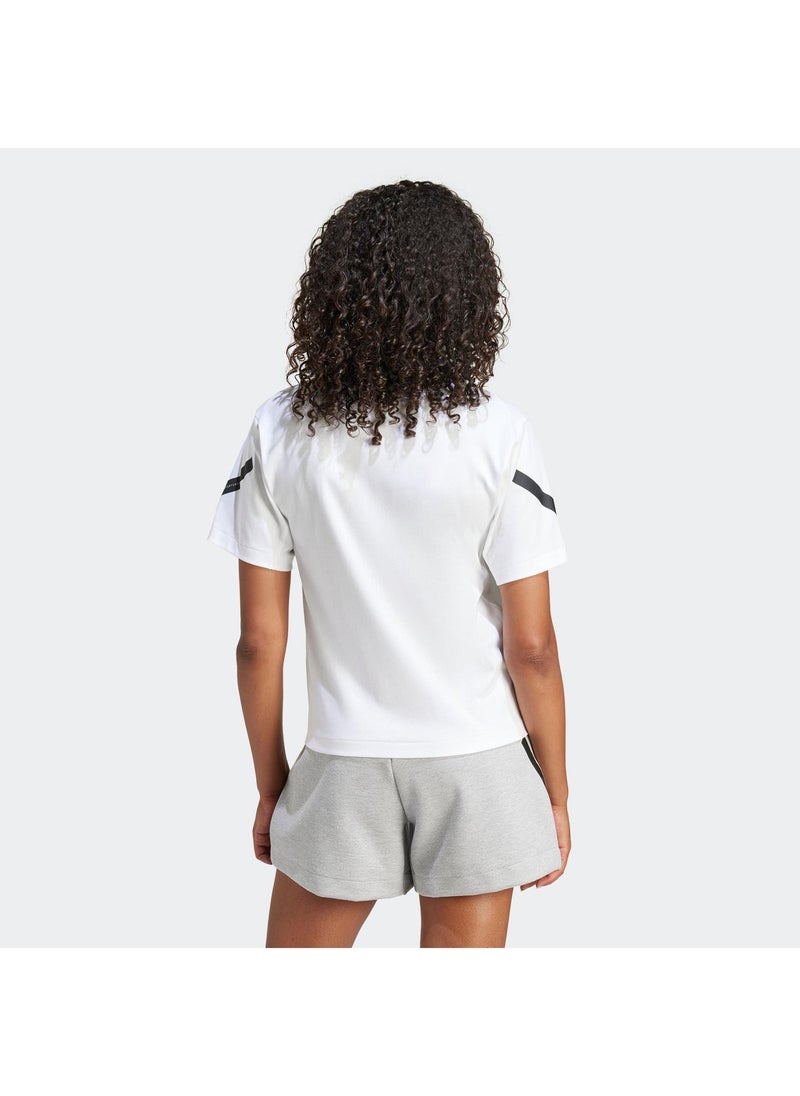 اديداس تيشيرت تدريب أبيض نسائي - Image 2